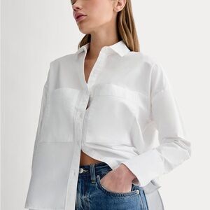 Everlane White Boxy Oxford Shirt